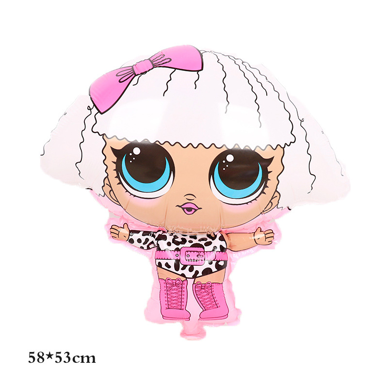 Bong Bóng Hình Búp Bê Lớn Trang Trí Tiệc Sinh Nhật Độc Đáo