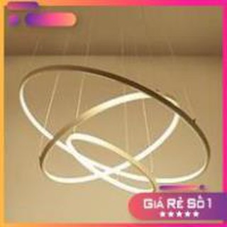 Tặng khiển từ xa - Đèn thả - Đèn thả bàn ăn - đèn thả phòng khách - TEMPO 3 vòng to 3 chế độ màu ánh sáng