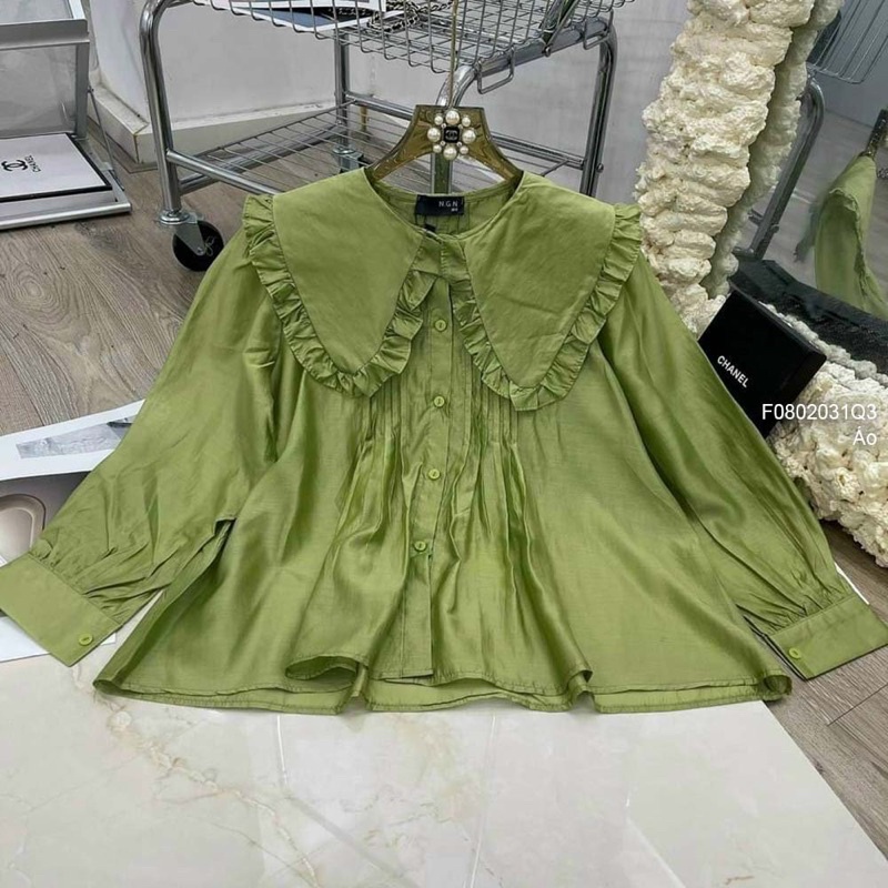 Áo babydoll phối bèo