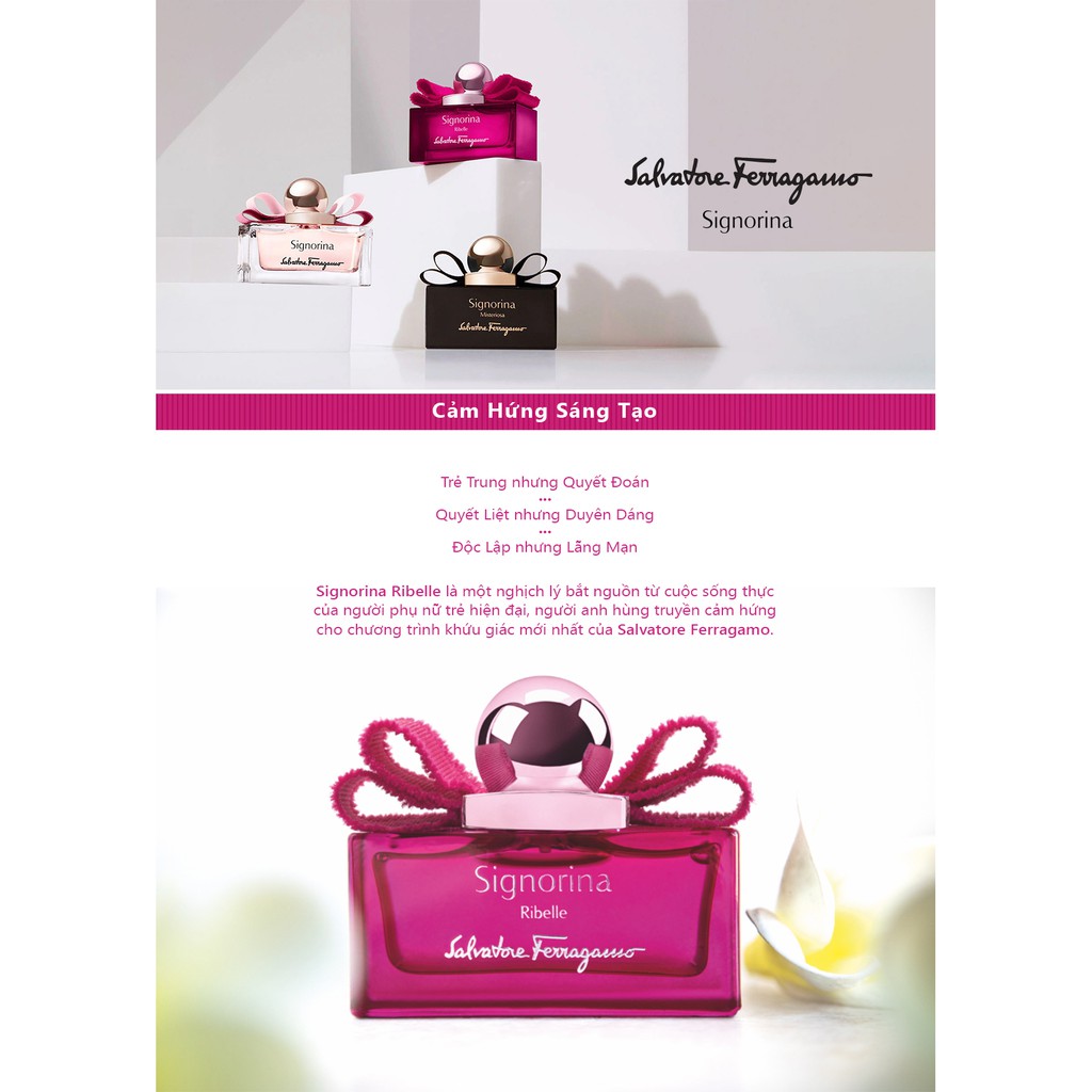 Nước hoa Salvatore Ferragamo Signorina Ribelle EDP (30ml, 50ml, 100ml)