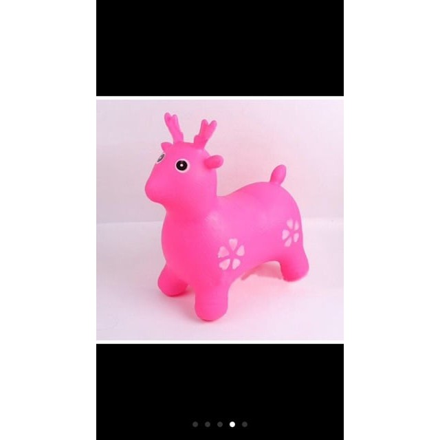 Thú nhún không nhạc bơm hơi hình con hươu loại to