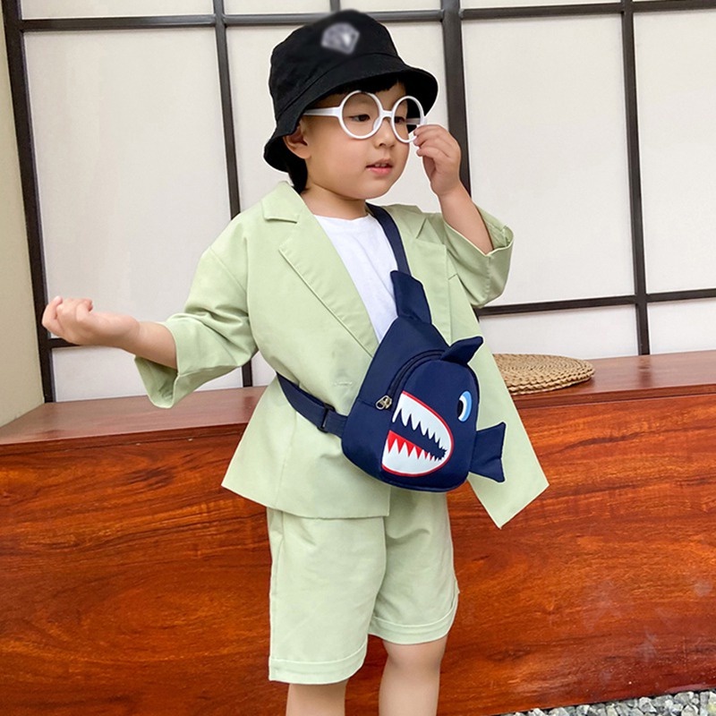 Túi Thể Thao Đeo Chéo In Họa Tiết Khủng Long Hoạt Hình Cho Bé