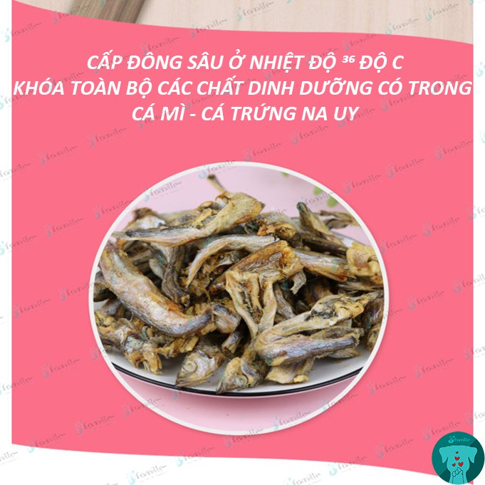 [OMEGA3/ DHA]Đồ Ăn Vặt Cho Chó Mèo JFamille, Snack Cá Trứng Na Uy - Cá Mì, Bổ Sung Protein, Vitamin&amp;Khoáng Chất. JF121