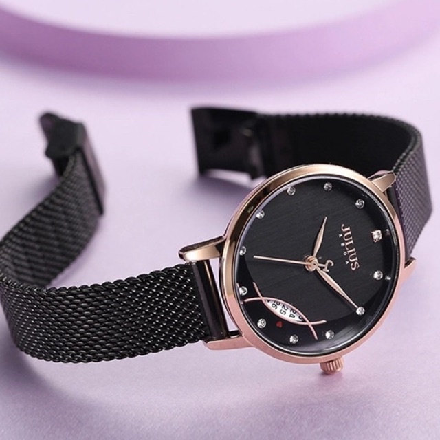 Đồng hồ nữ Julius JA-1179 dây thép | Julius Official