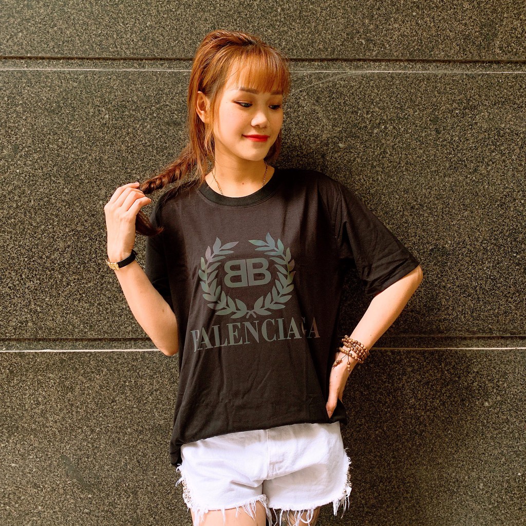 [COMBO MUA 1 ÁO TẶNG 1 MŨ TRƠN LƯỚI THỜI TRANG ] Áo phông Balen.cia chất liệu cotton , áo phông Unisex thời trang | BigBuy360 - bigbuy360.vn