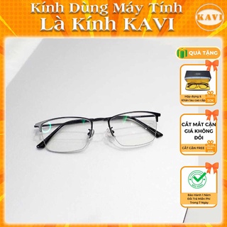 Kính chống ánh sáng xanh gọng Titan Kavi A4 Đen