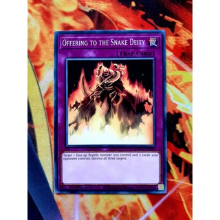 [ Đỗ Lạc Shop ] Thẻ Bài Mint90 Yugioh Trap Offering to the Snake Deity  Rare