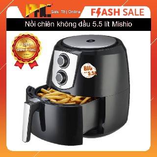 Nồi chiên không dầu Mishio 5.5 lít - Màu đen mk141