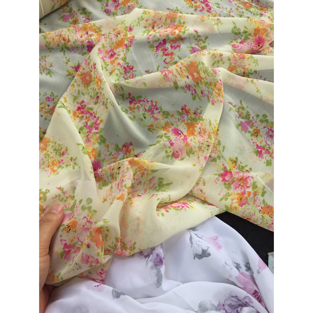 🍀🍀Voan chiffon. Mẫu này sờ chất mướt, mềm mịn lắm nha các chị | BigBuy360 - bigbuy360.vn