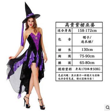 Trang Phục Hóa Trang Halloween Nhân Vật Phù Thủy Kinh Dị Cho Người Lớn