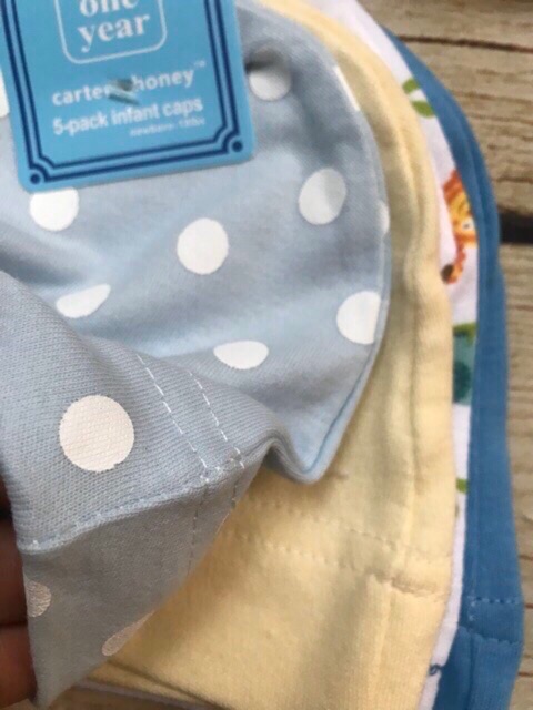 Được chọn mẫu - Set 5 mũ sơ sinh cho bé