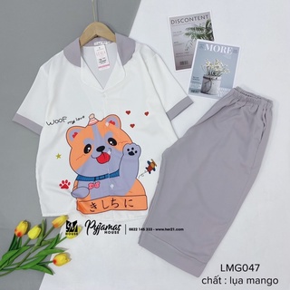BỘ LỤA NGỐ IN MANGO