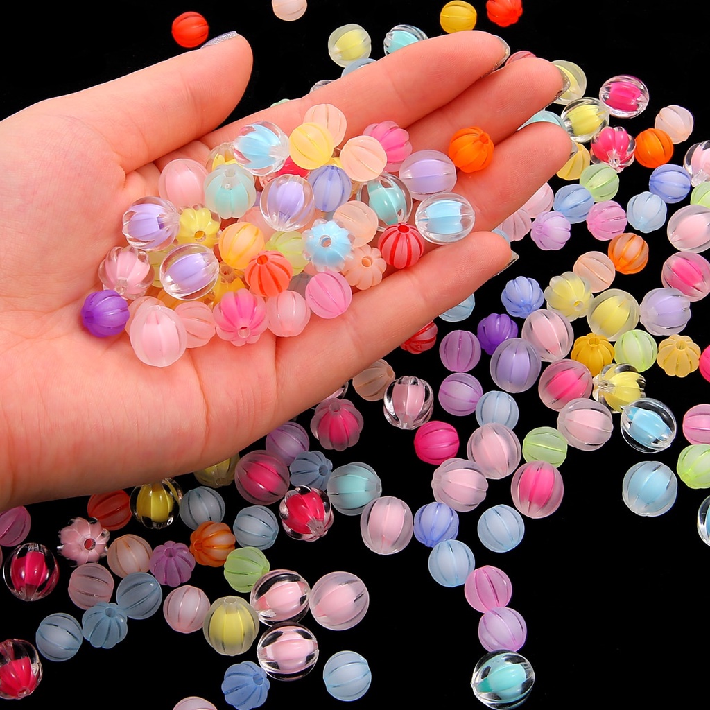 Hạt nhựa acrylic mờ dành cho vòng tay/dây chuyền thủ công DIY