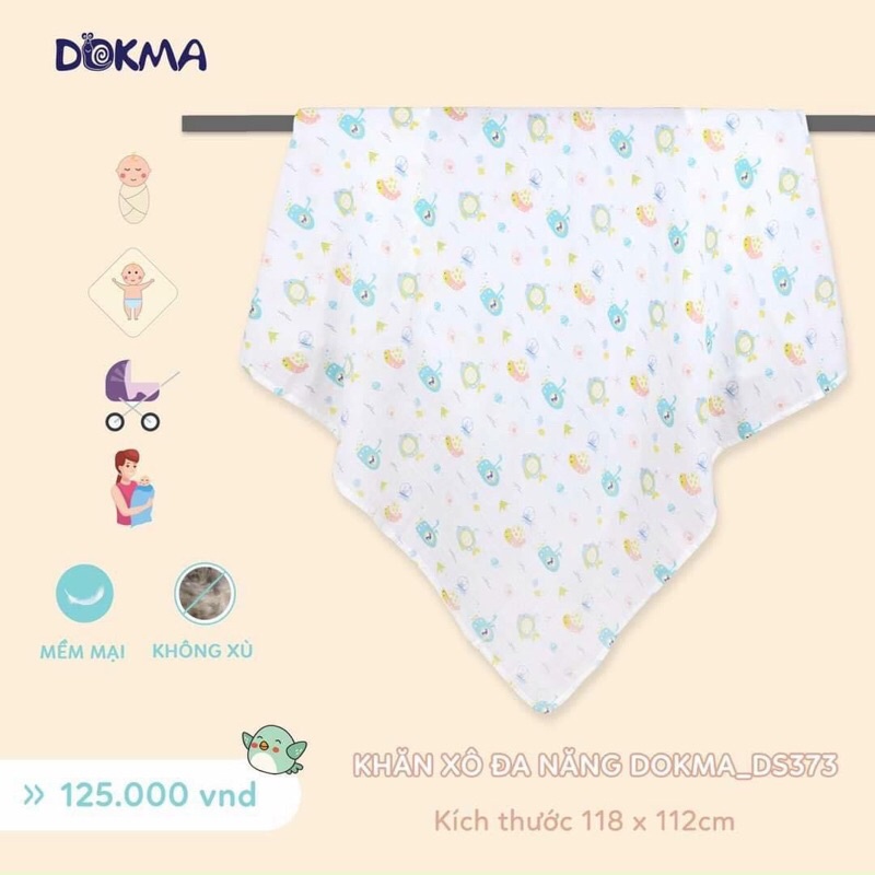 [DS373] Khăn xô đa năng Dokma cho bé