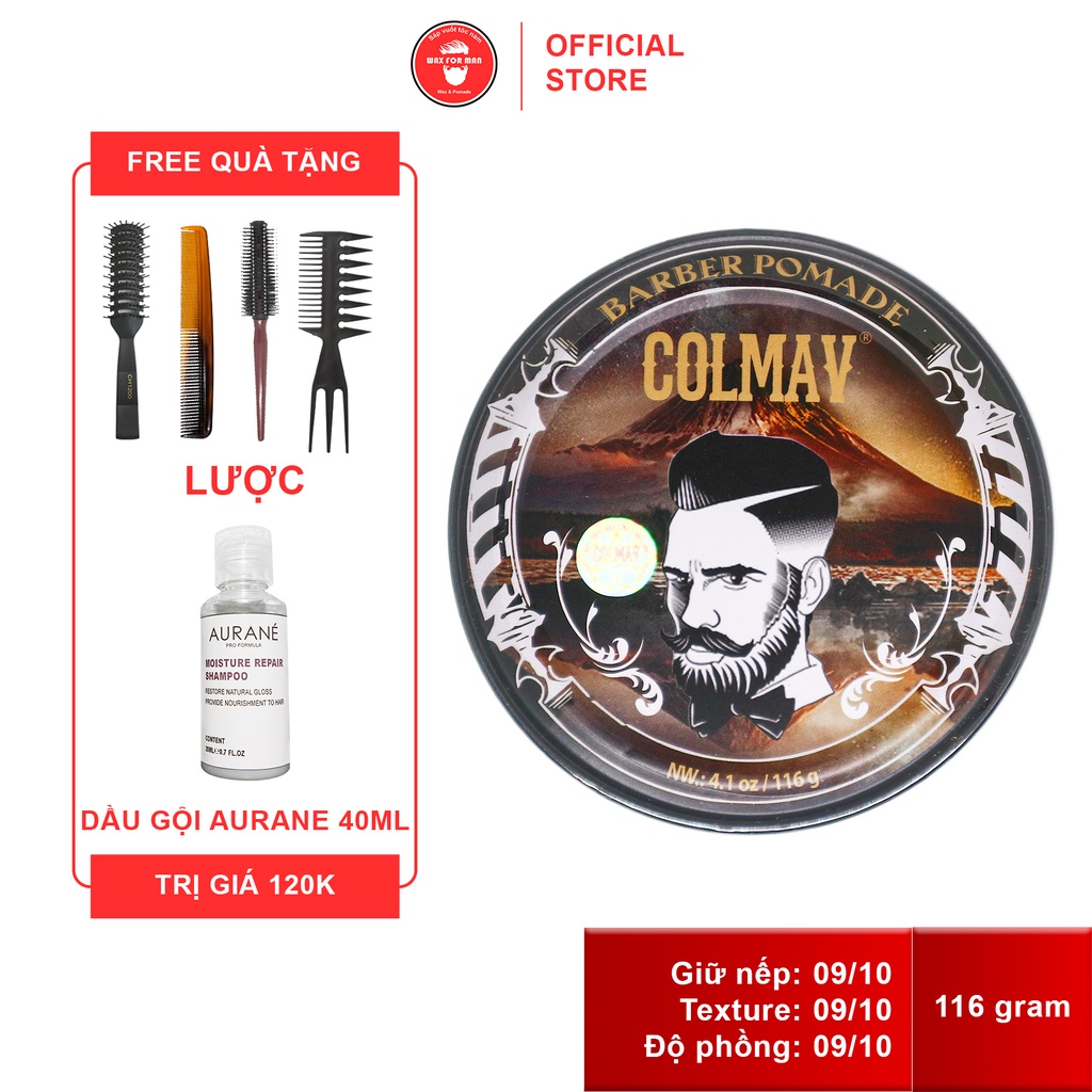 Sáp vuốt tóc Colmav Black Pomade