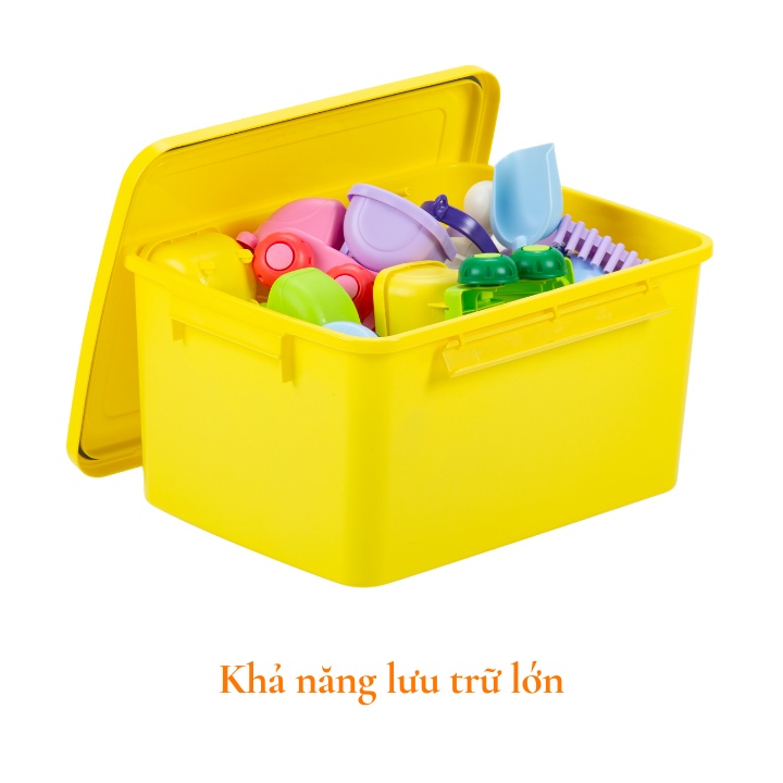 Thùng hộp đa năng đựng đồ trẻ em Notoro Nhật Bản, đựng đồ chơi, quần áo, đồ dùng học tập cho bé, an toàn Vapu HCM