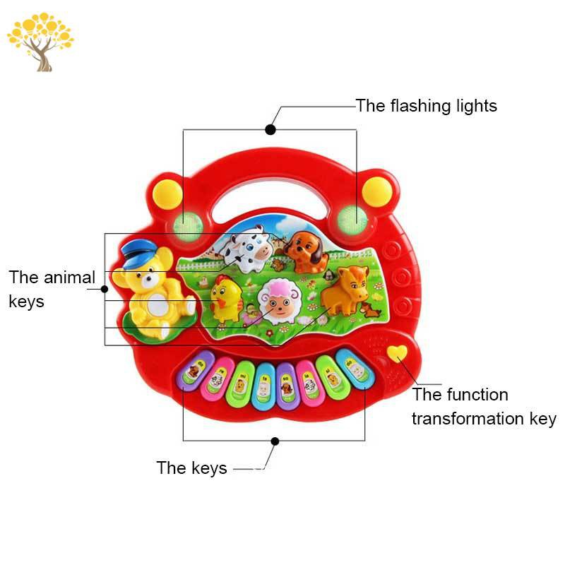 Đàn Organ Điện Mini Có Nhiều Nút Bấm Đa Năng Kiểu Dáng Dễ Thương Cho Bé