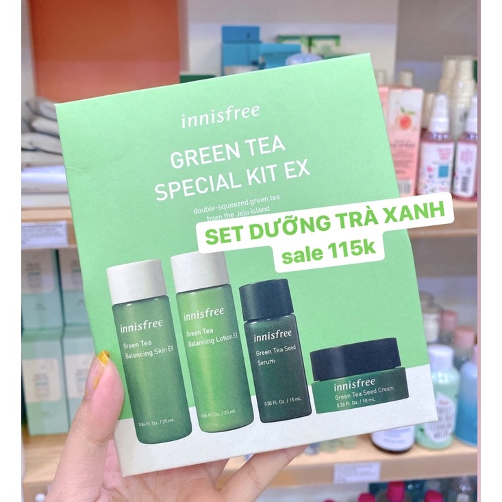 Set dưỡng da Innisfree trà xanh