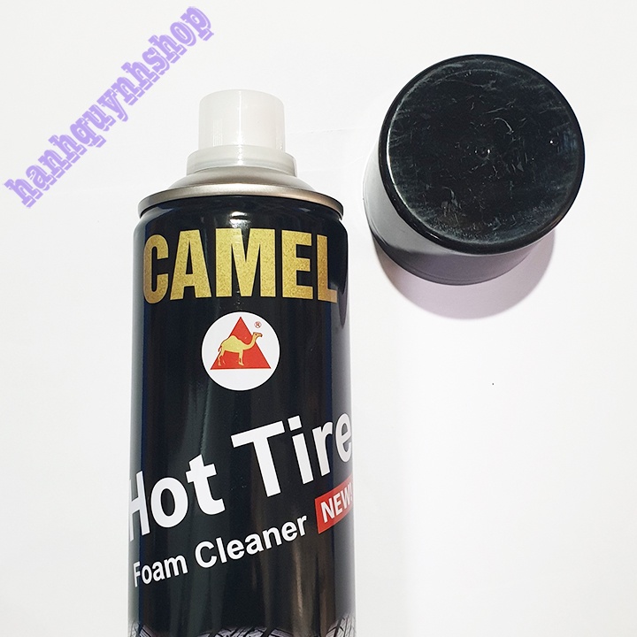 Xịt Bóng Lốp Ô Tô Camel Làm Sạch Dưỡng Lốp 650ml Màu Đen