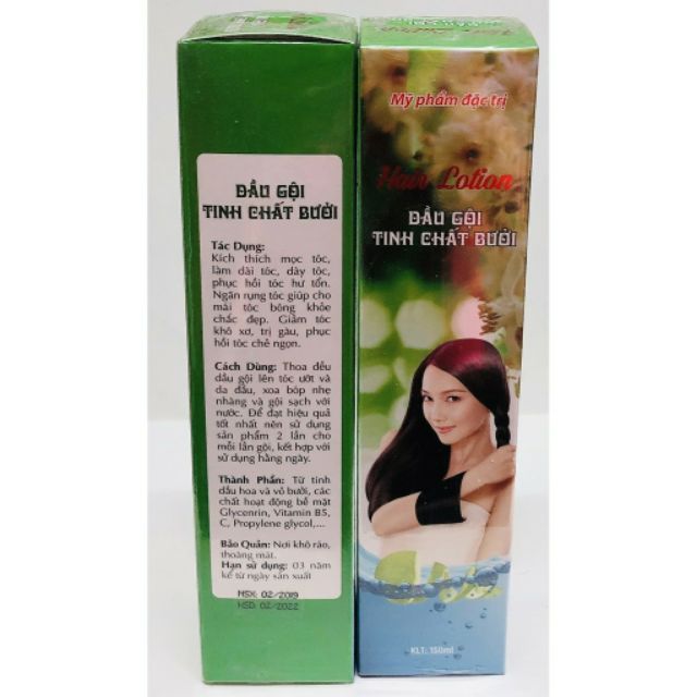 Dầu gội tinh chất bưởi kích mọc tóc 150ml