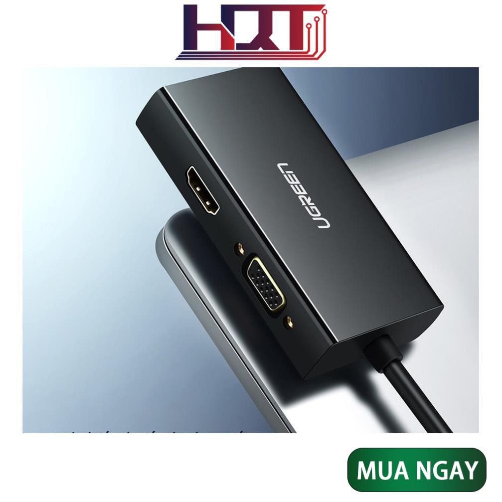 Bộ chuyển đổi Mini DisplayPort sang HDMI, DVI và VGA UGREEN MD114 Hàng Chính Hãng