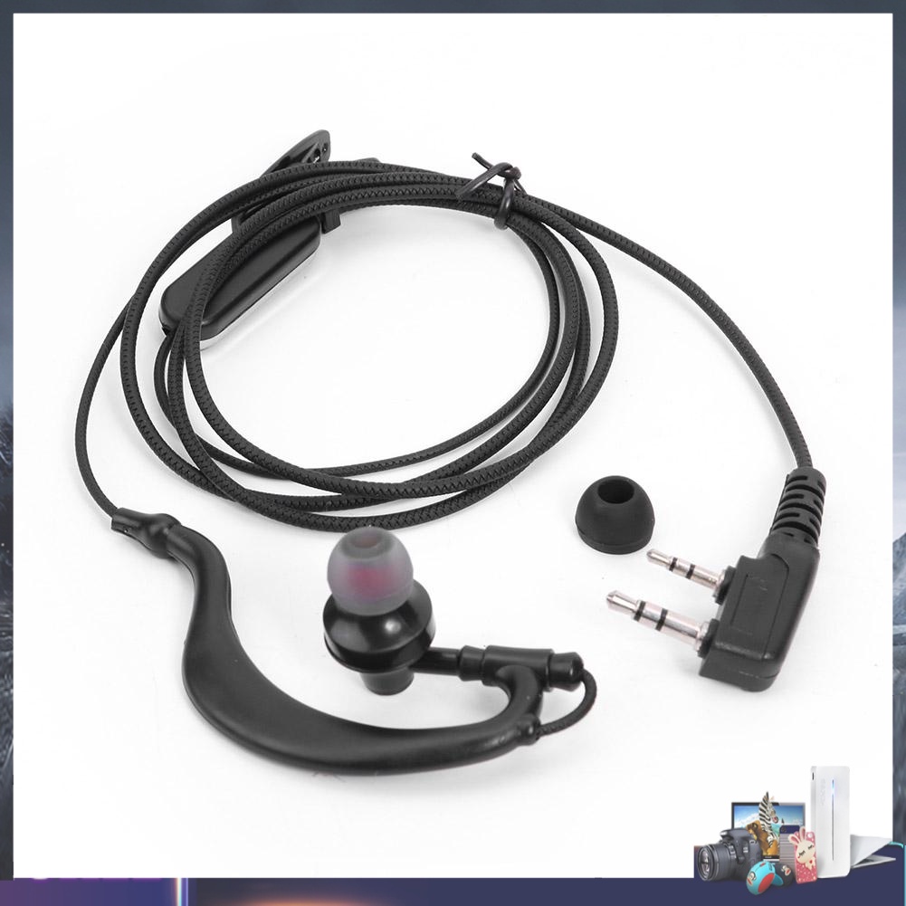 Tai nghe nhét tai hình chữ G có mic 2pin cho bộ đàm Baofeng Kenwood Radio