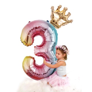 Bóng số vương miện Crown Balloon 70cm bso30