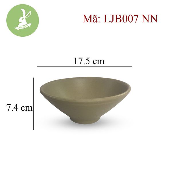 Tô ăn bún, phở màu Nâu Nhựa Melamine nhiều size lựa chọn