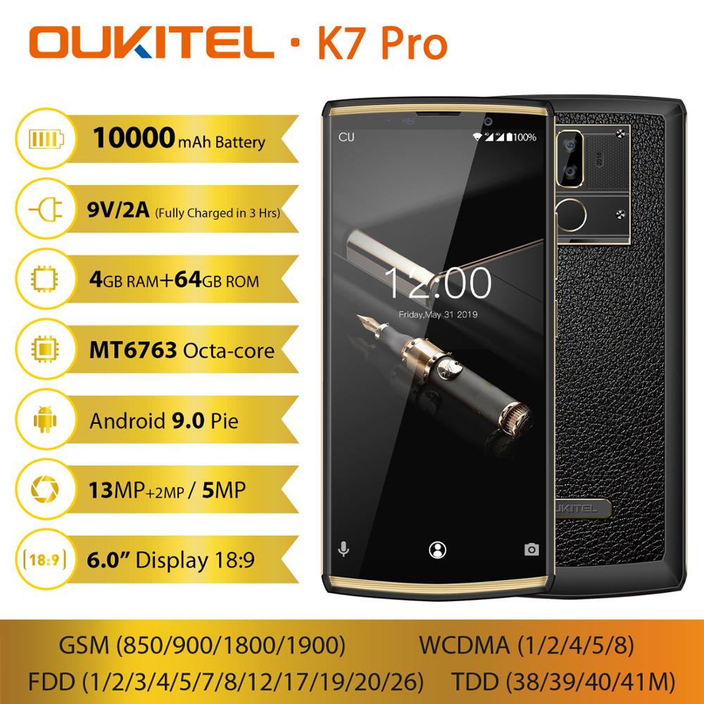 Điện thoại Oukitel K7 Pro, pin trâu 10000mAh, Chống nước 4GB RAM 64GB ROM, Chính Hãng (Tặng 1 ốp lưng)