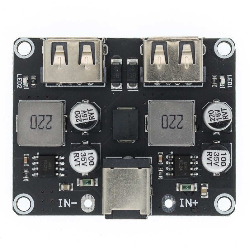 Mô Đun Hạ Áp QC3.0 QC2.0 USB DC-DC 6-32V 9V 12V 24V Sang Sạc Nhanh 5V