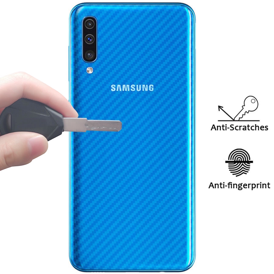 3D Carbon Fiber Rear Screen Protector for Samsung A50 A30 A20 A10 A30s A50s Back Protective Film