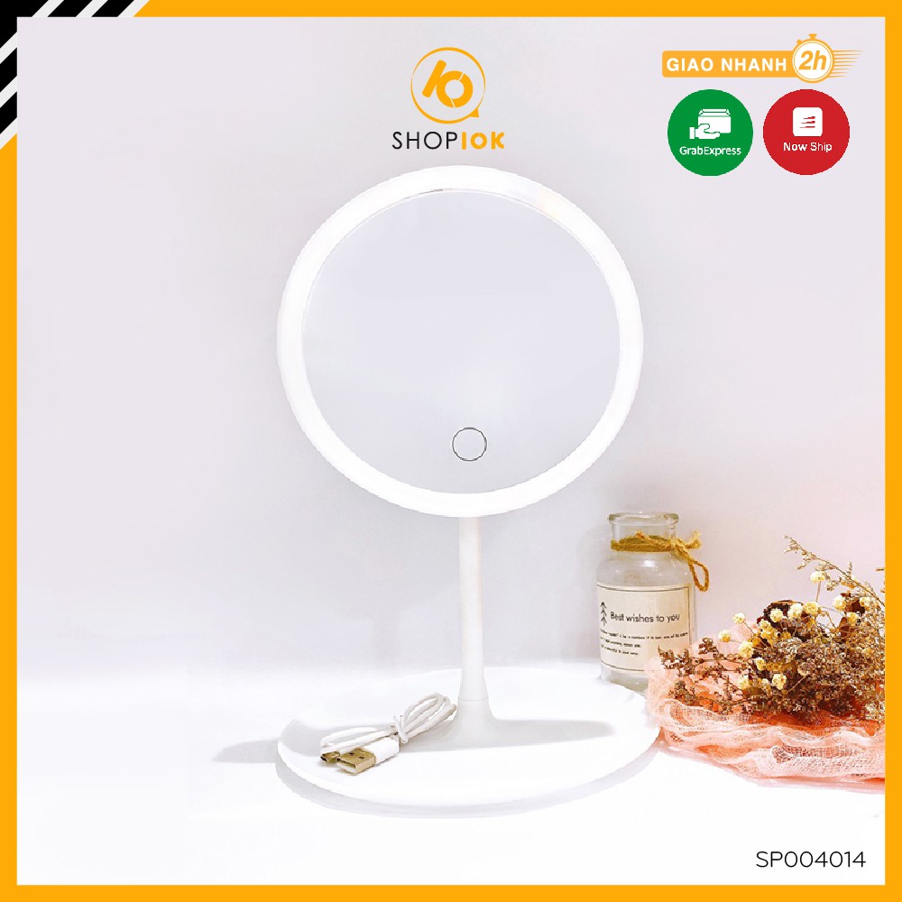 [Mã COSDAY giảm 8% đơn 150K] Gương để bàn trang điểm có đèn led cảm ứng SHOP10K - SP004014