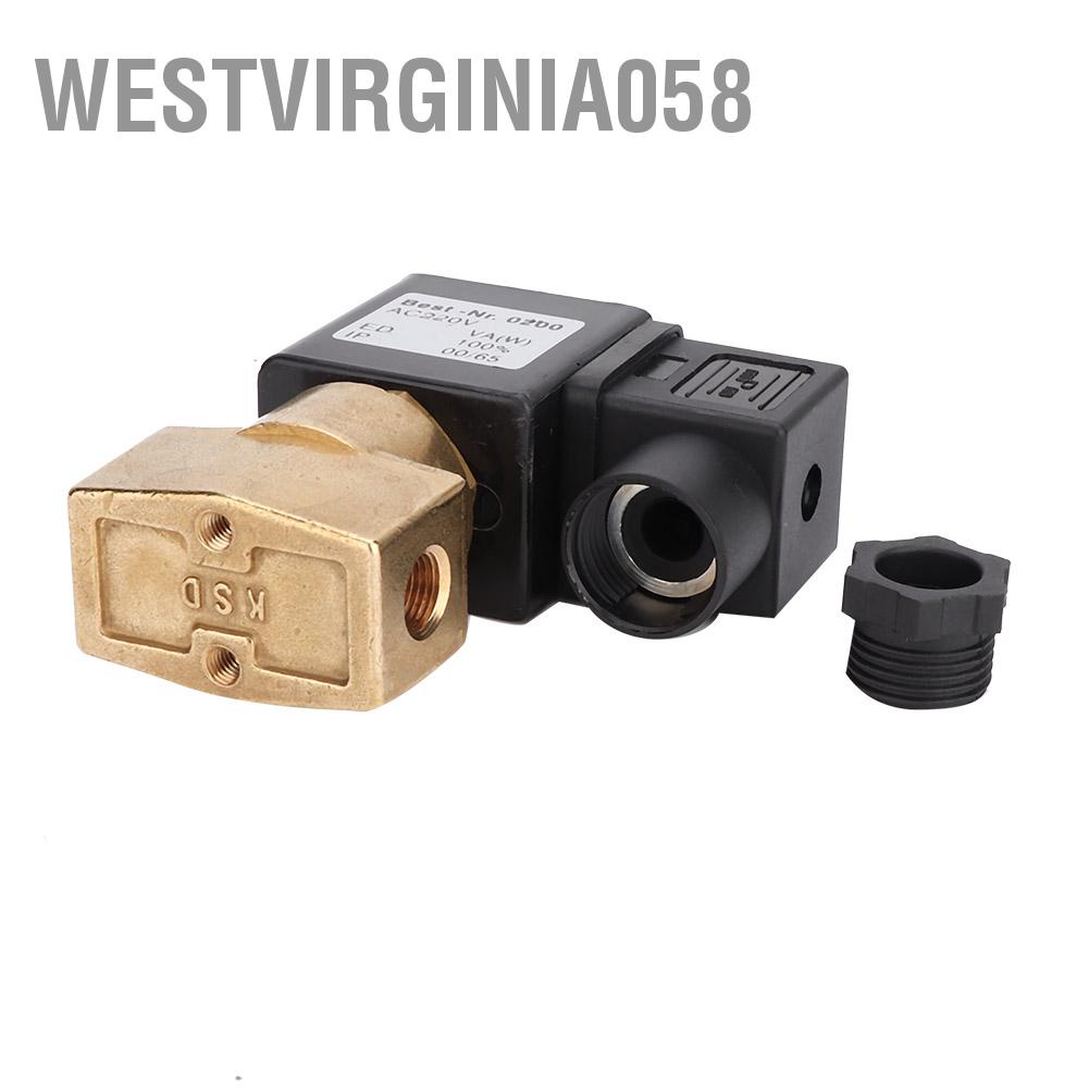 Có thể bán buôn Đồng thau cao cấp Thường mở Van điện từ G1 / 8 '' Chủ đề Westvirginia058 Hàng giao ngay