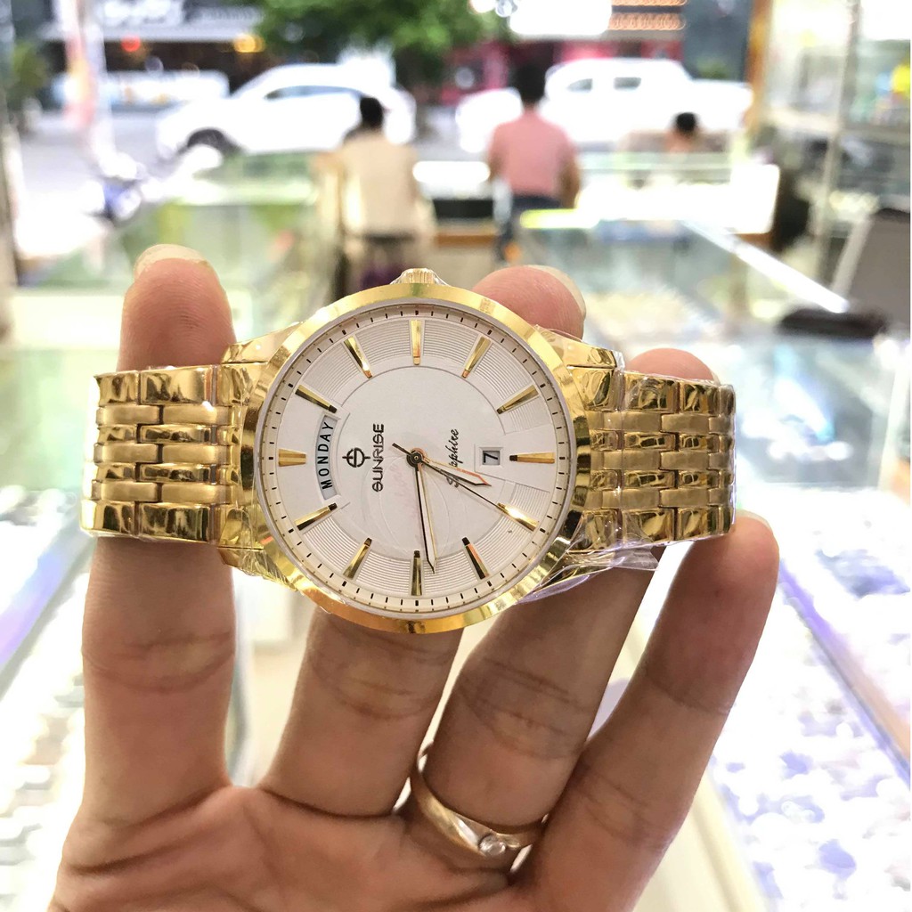 Đồng hồ nam SUNRISE 770SA Full hộp, thẻ bảo hành chính hãng, Kính Sapphire chống xướ | BigBuy360 - bigbuy360.vn