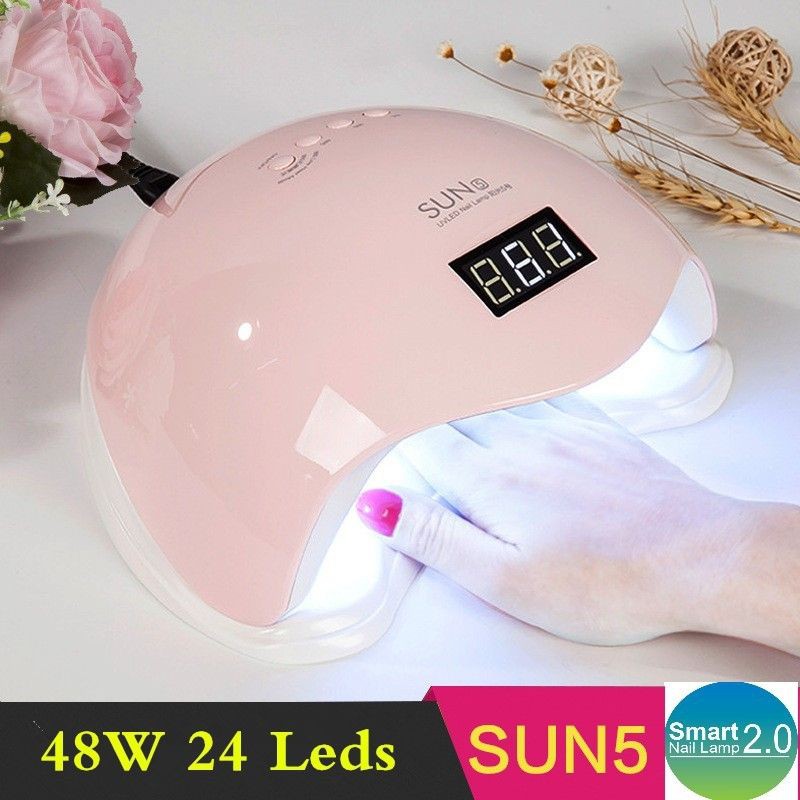 Máy hơ gel Sun 5 LED/UV cảm ứng tự động 48w