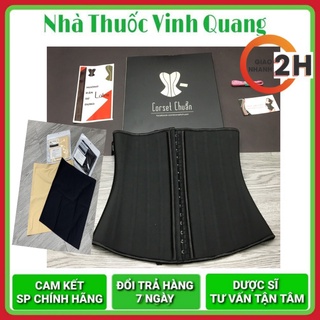 Đai, Gen nịt bụng latex 25 Xương Định Hình Eo Thon Mở Hông Dáng Chuẩn