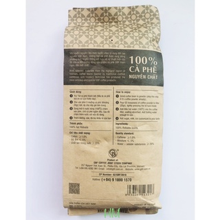 CÀ PHÊ NGUYÊN HẠT GBF ROBUSTA 500GR