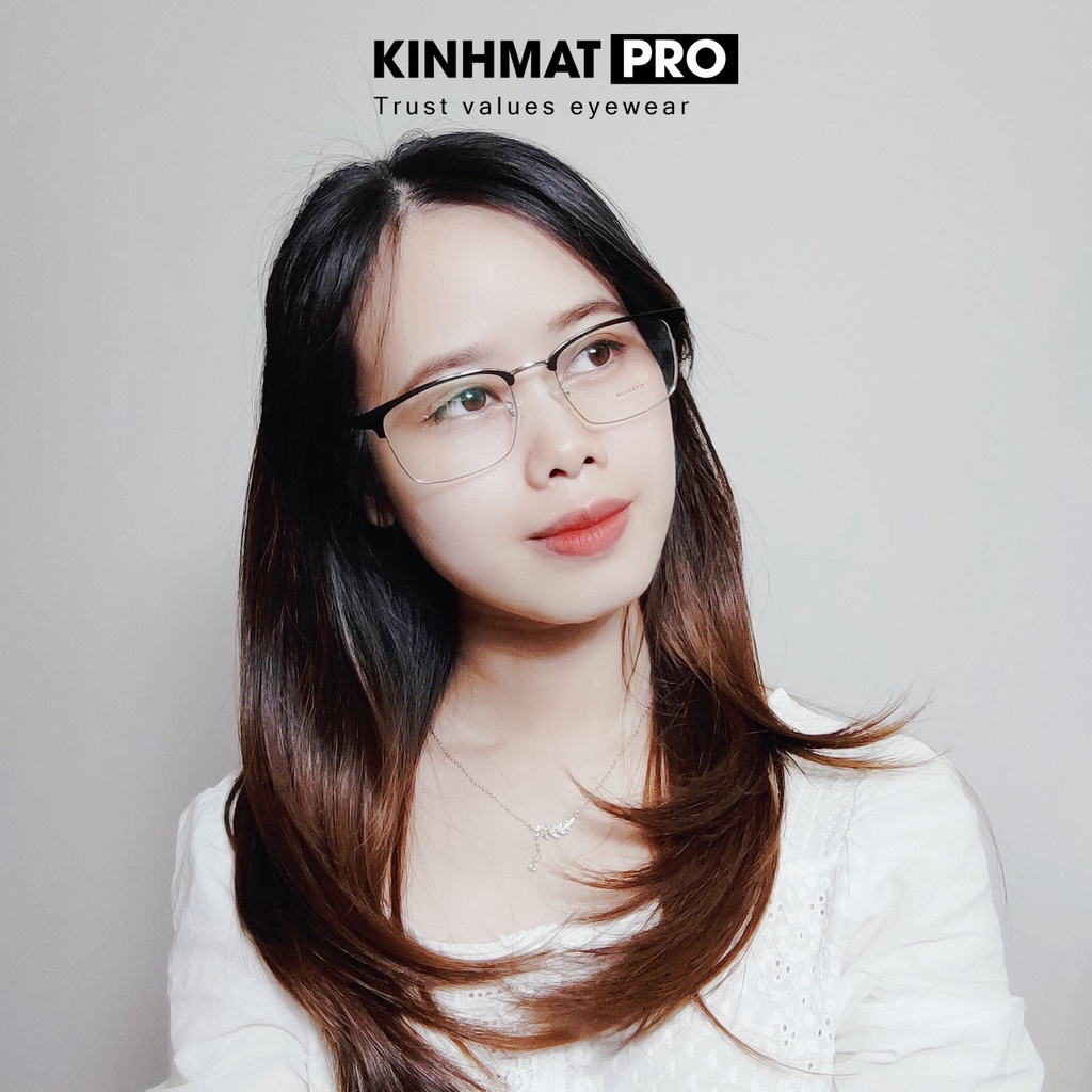 Gọng kính cận nam nữ hợp kim cao cấp Bolon 50058 Kính mắt Pro