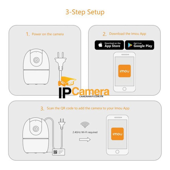Camera IP 2MP 4MP XOAY 360 WIFI IMOU Ranger2 A22EP (1080P) A42P (2K) Full HD Còi Hú Báo Động Độ nét cao DAHUA C22EP Cue | BigBuy360 - bigbuy360.vn