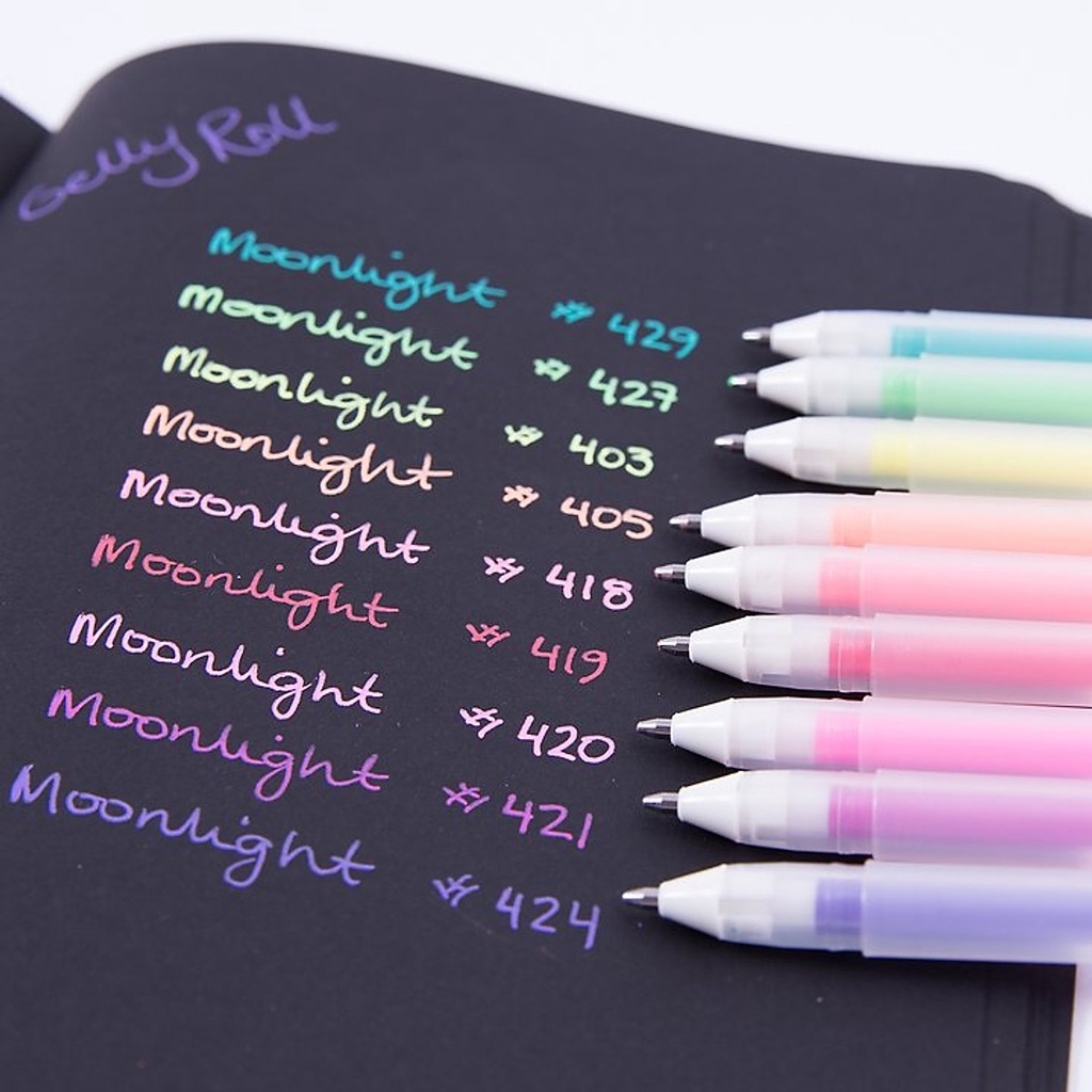 Bút bi Gel dạ quang, mực phát sáng Sakura Gelly Roll MoonLight 10 - Ngòi 0.5mm
