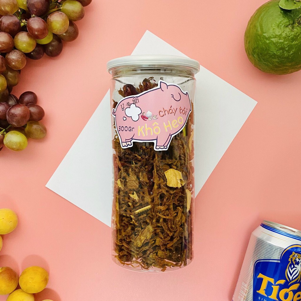 300G Hũ Khô Heo Cháy Tỏi | Hàng chất thượng hạng - Mèo Ăn Vặt