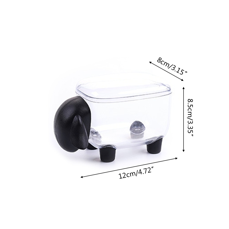 Hộp Đựng Tăm Bông / Tăm Xỉa Răng Hình Cừu Hoạt Hình 3D Để Bàn Trang Trí YKDJP5
