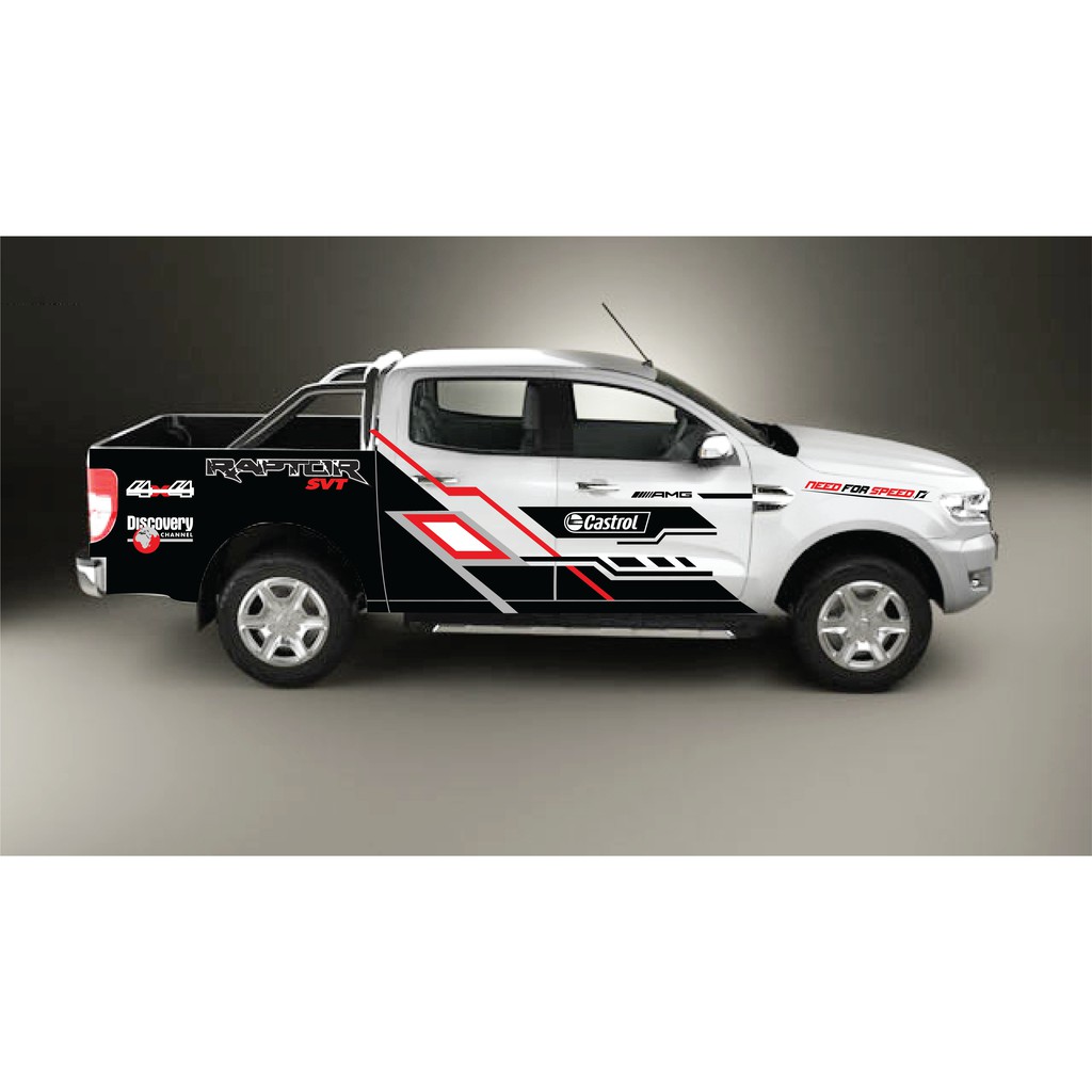 Decal tem dán sườn Ford Ranger MS01- AutoPlaza tem thiết kế riêng theo từng đơn đặt của khách hàng