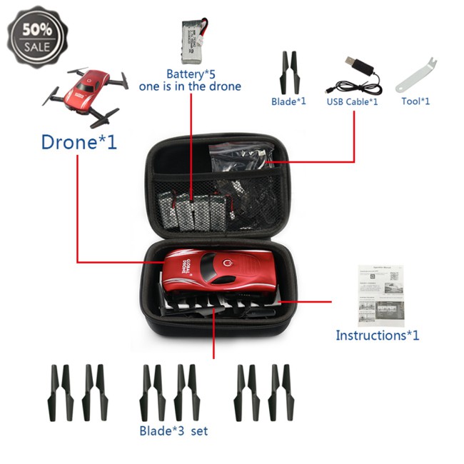 Túi Vỏ Cứng Bảo Vệ Cho Drone E58 / Jy018 / Jy019 / Gw58 / X6 / E010 / E010S / E013 / E50