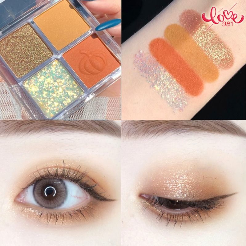 (hàng Mới Về) Bảng Phấn Mắt 4 Màu Sắc Ánh Nhũ Lấp Lánh Trang Điểm Cho Người Mới Bắt Đầu | BigBuy360 - bigbuy360.vn