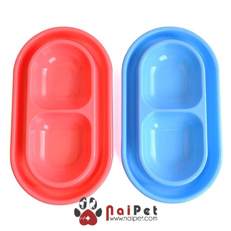 [Mã PET50K giảm Giảm 10% - Tối đa 50K đơn từ 250K] Bát Ăn Uống Đôi Chống Kiến Cho Chó Mèo BAU026