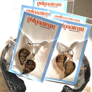 Set 2 vòng cổ đôi trái tim dễ thương
