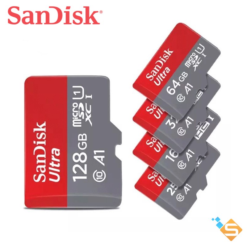 Thẻ Nhớ SanDisk Ultra A1 MicroSDXC 256GB 128GB Class 10 UHS-I 120MB/s -Bảo Hành Chính Hãng 5 Năm