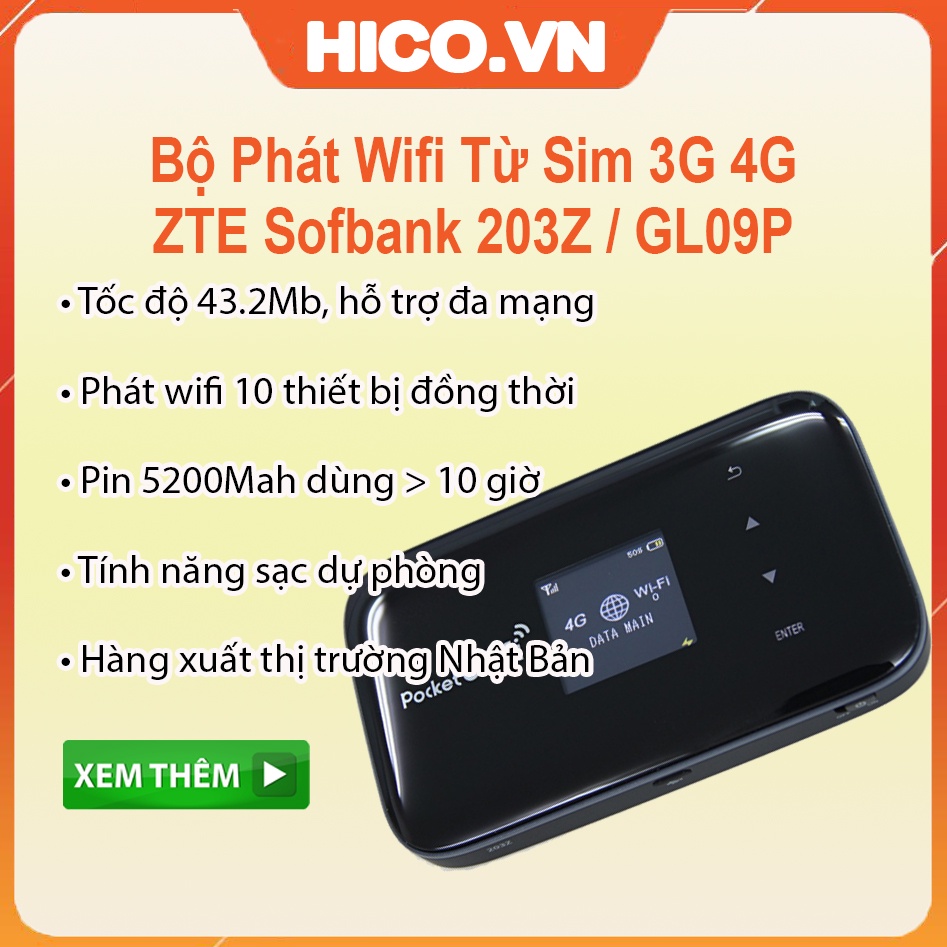 ZTE Pocket Wifi GL09P 203Z Bộ phát wifi Từ Sim 3G 4G Nhật Bản Kiêm Pin Sạc  Dự Phòng | Shopee Việt Nam