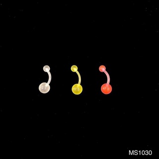 Khuyên rốn 2 đầu bi